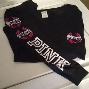 Victoria secret pink long sleeve tee!!